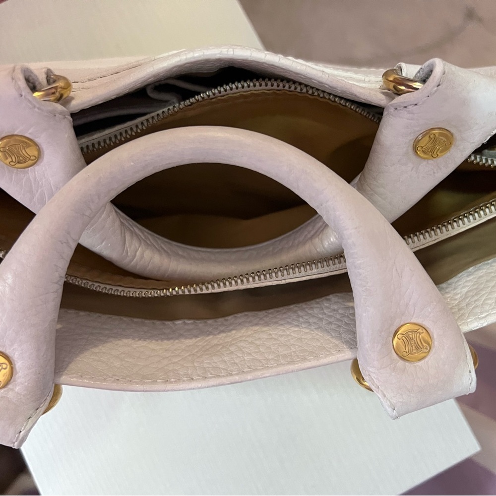 Celene White Satchel Textured Leather - Picture 9 of 16